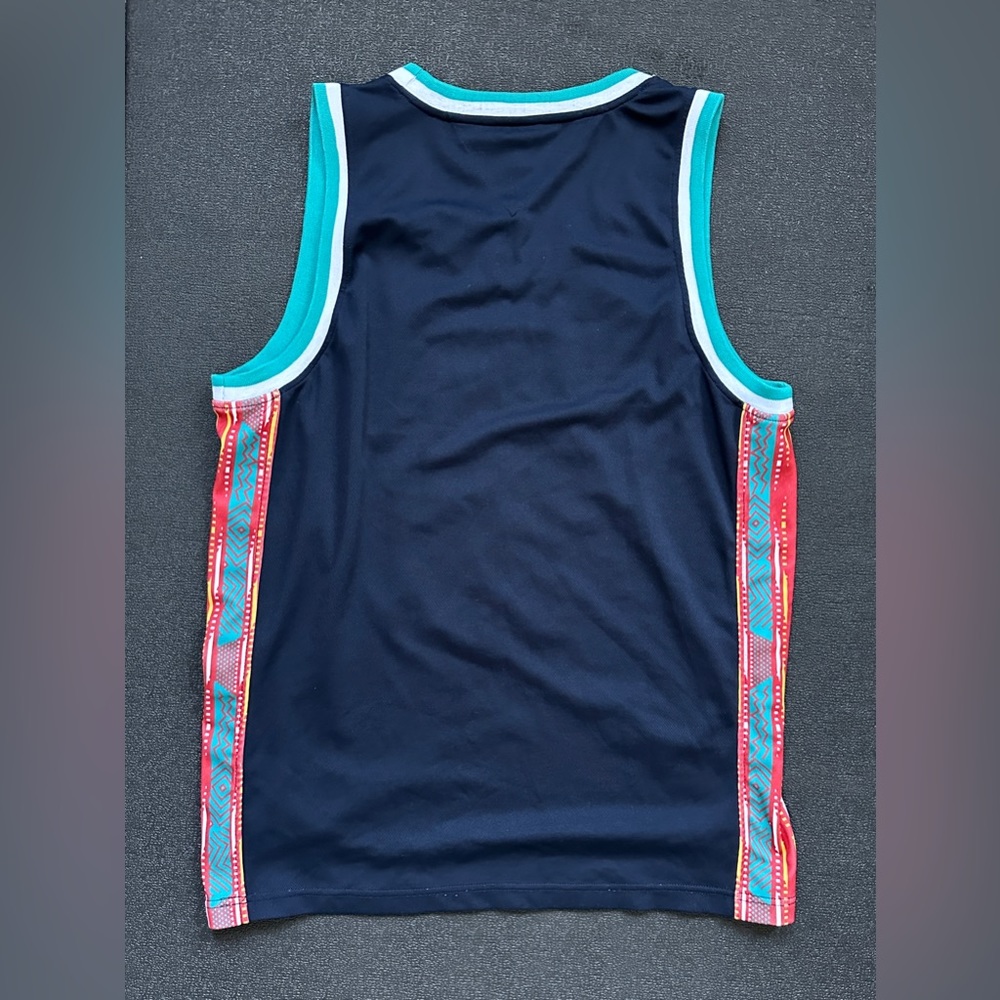 Staple Pigeon Basketball Jersey Tank Top Men’s Medium Black Teal - Picture 2 of 6